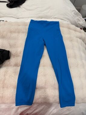 lululemon athletica cobalt blue high-waist leggings
